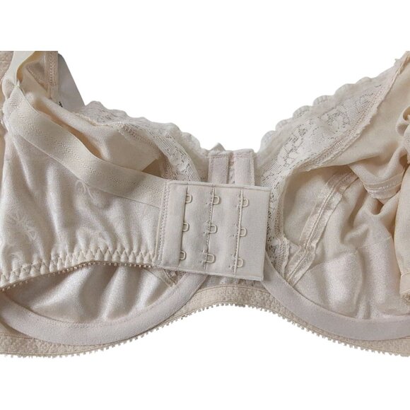 Playtex Secrets Full Figure Underwire Bra 36C Beige Unlined Full Coverage - Picture 4 of 8